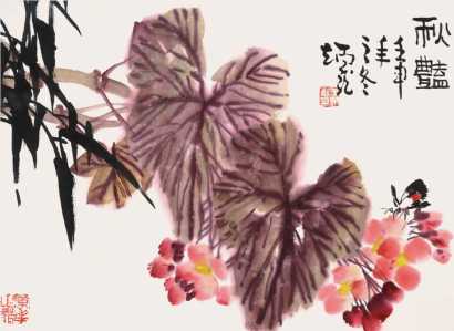 王炳龙 花卉 带框